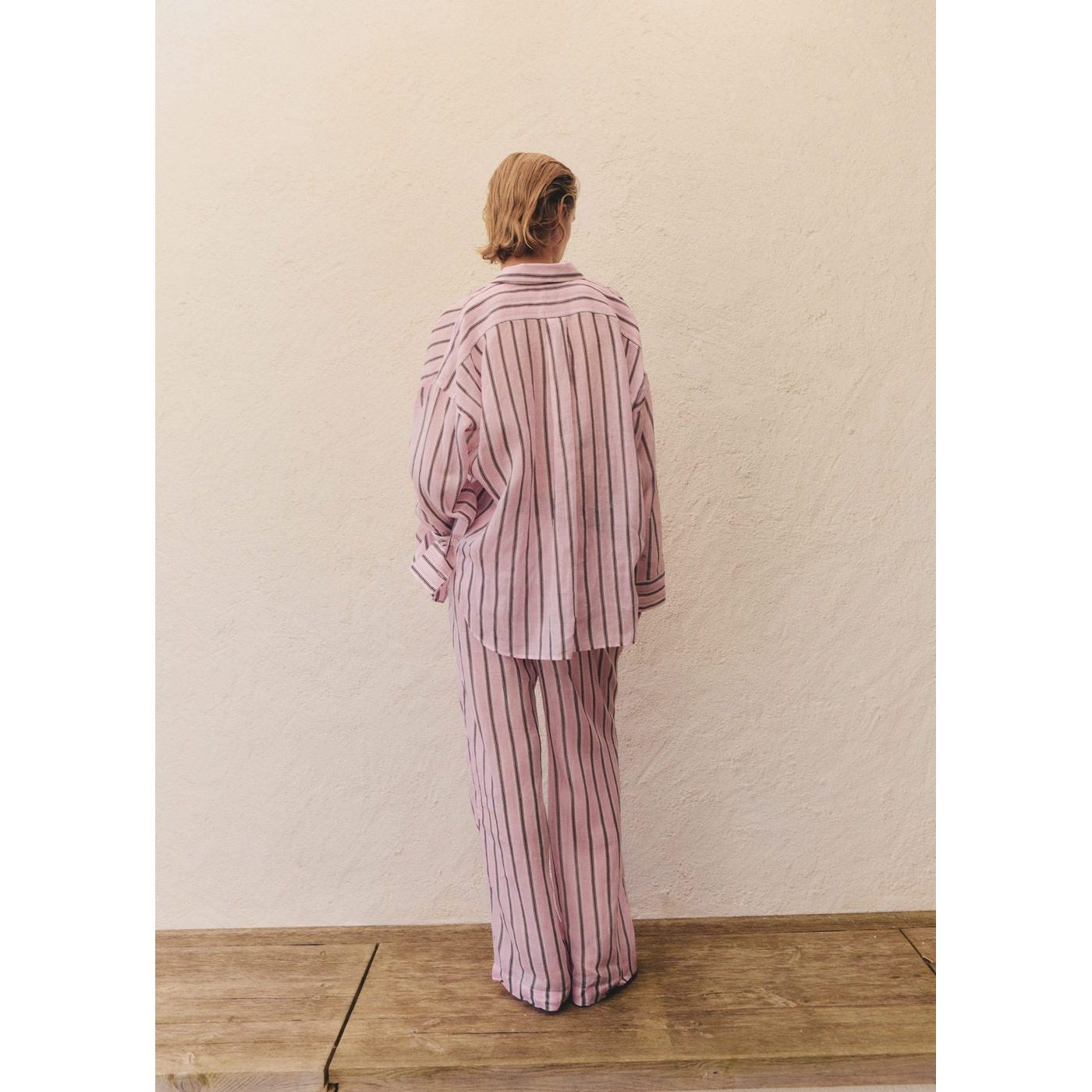 Chemise En Ramie À Rayures