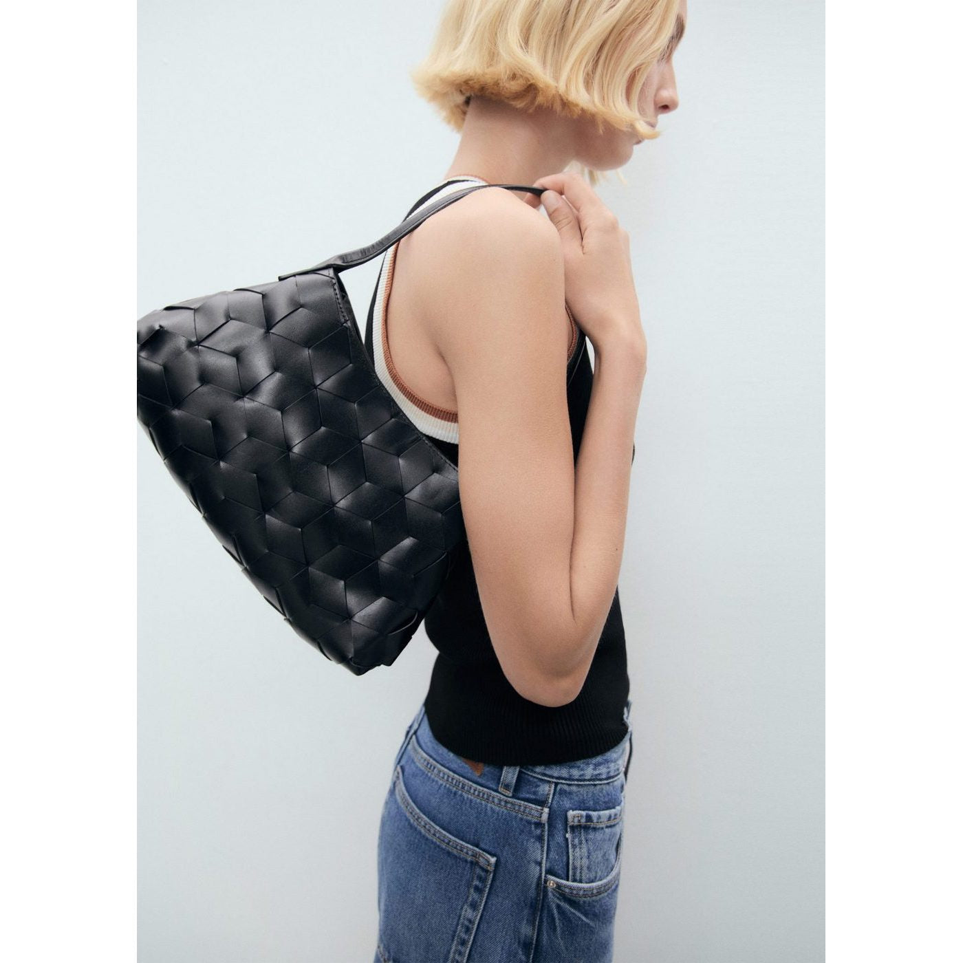 Top Maille Détails Contrastants
