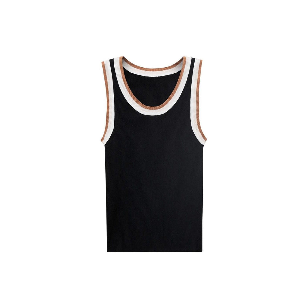 Top Maille Détails Contrastants