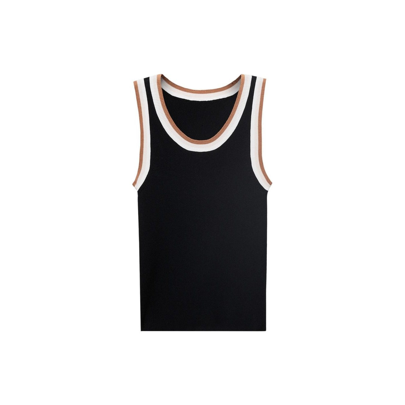 Top Maille Détails Contrastants