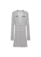 Robe Lurex Détails Ajourés