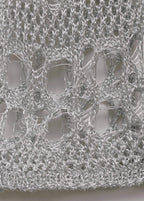 Robe Lurex Détails Ajourés