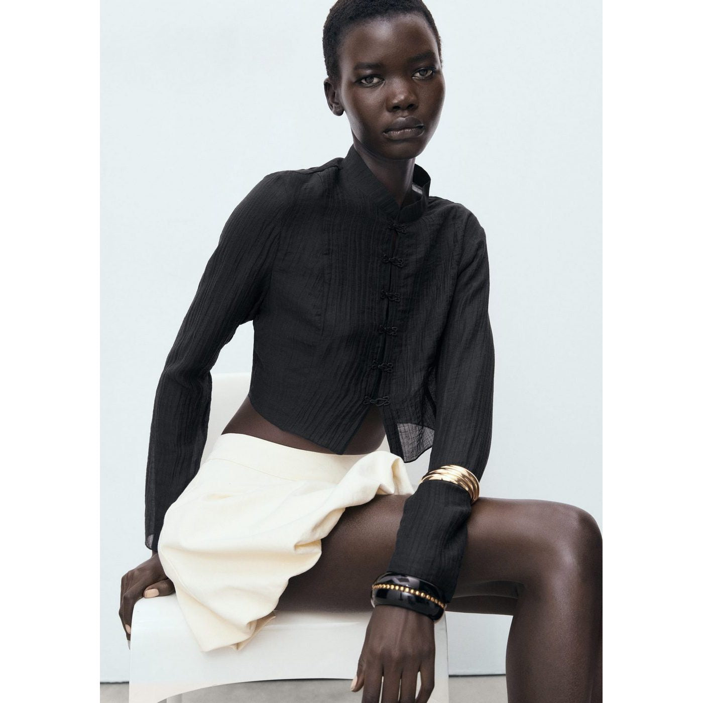 Blouse Lyocell Brandebourgs