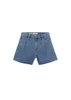 Short En Jean Bas Effiloché Pinces