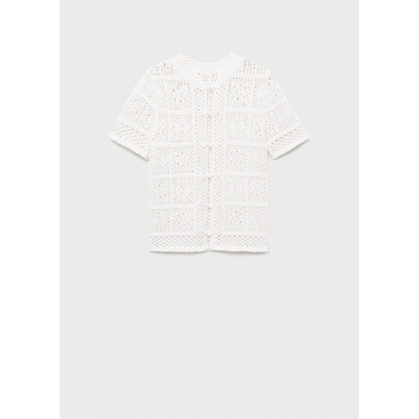 Cardigan Crochet Manches Courtes