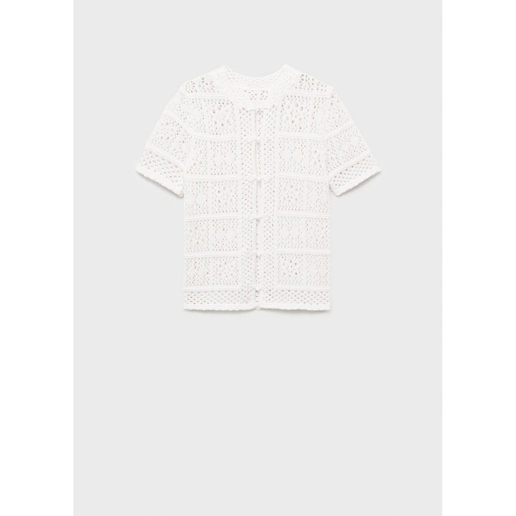 Cardigan Crochet Manches Courtes