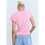 Pull-Over Maille Fine Manches Courtes