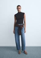 Jean Barrel Taille Haute