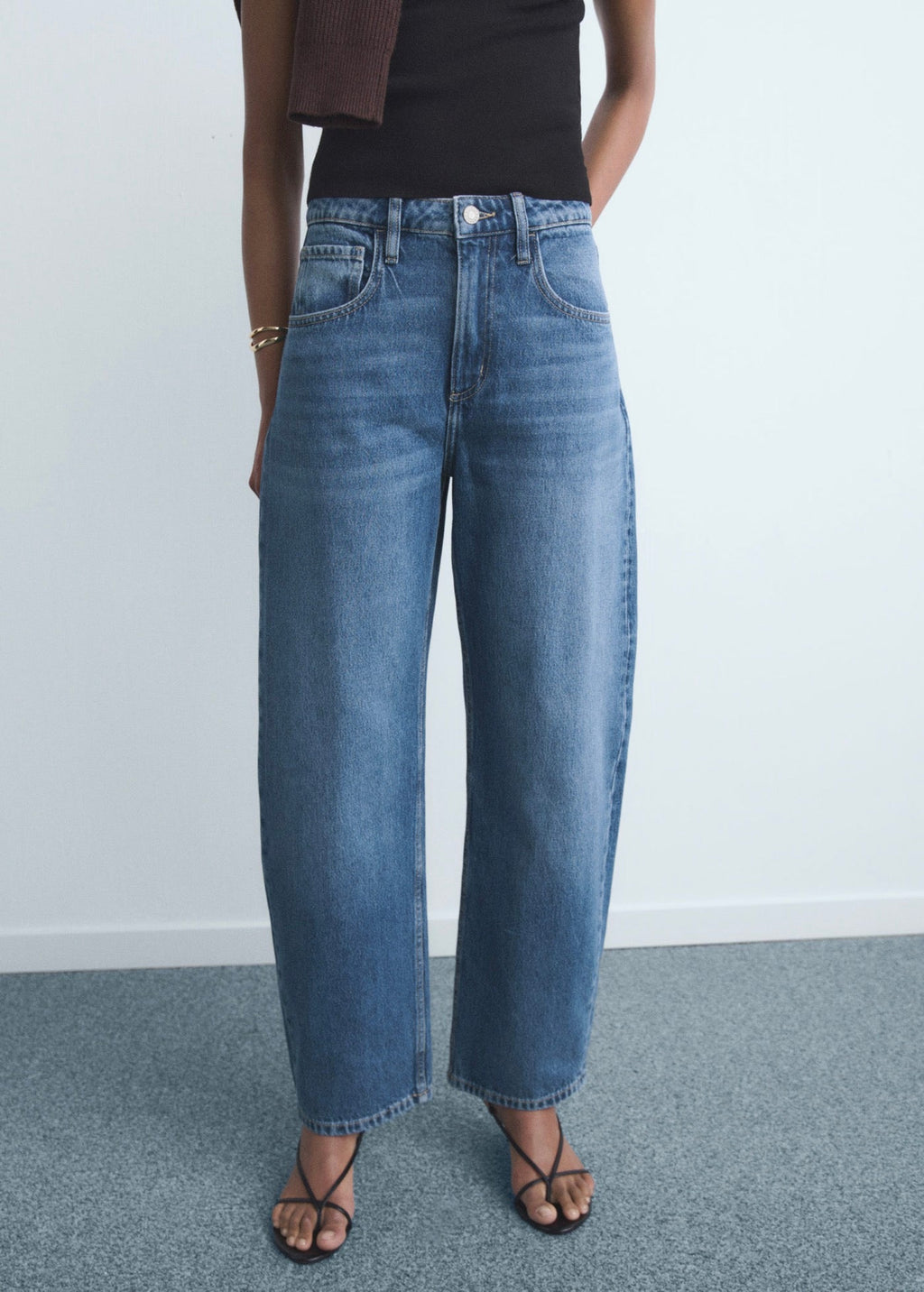 Jean Barrel Taille Haute