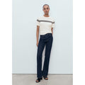 Pull-Over Rayures Manches Courtes