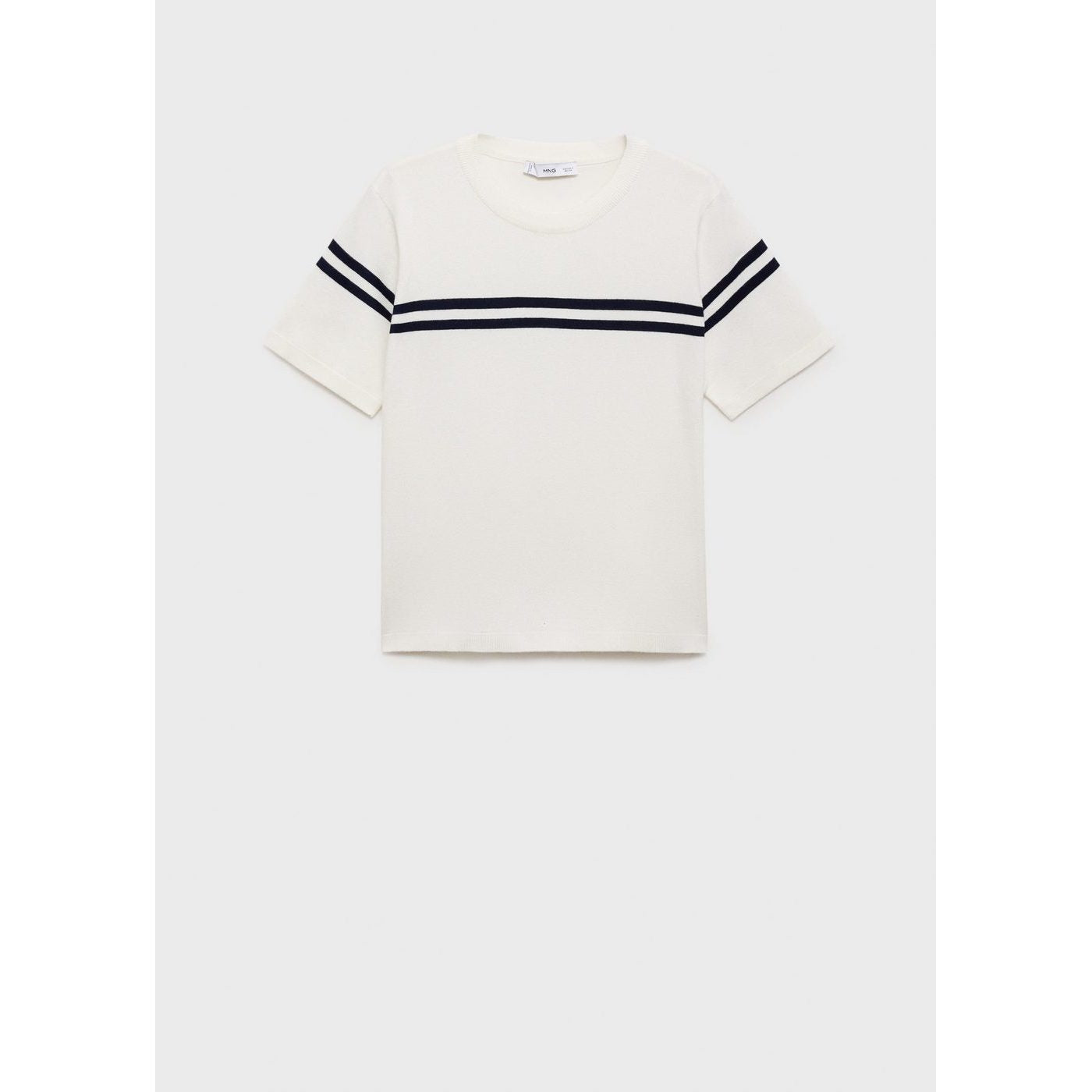 Pull-Over Rayures Manches Courtes
