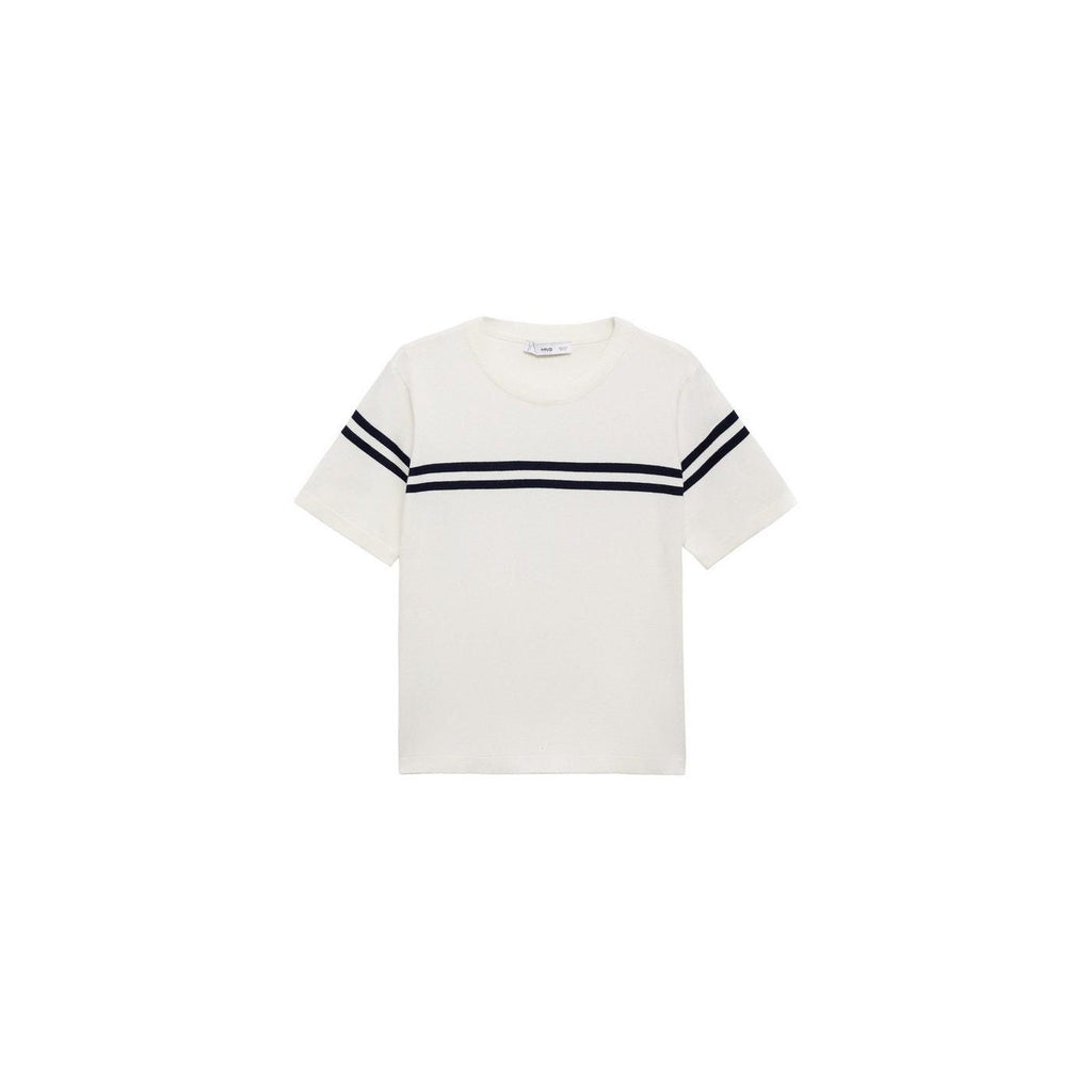 Pull-Over Rayures Manches Courtes