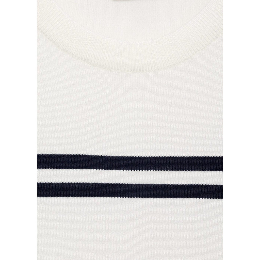 Pull-Over Rayures Manches Courtes