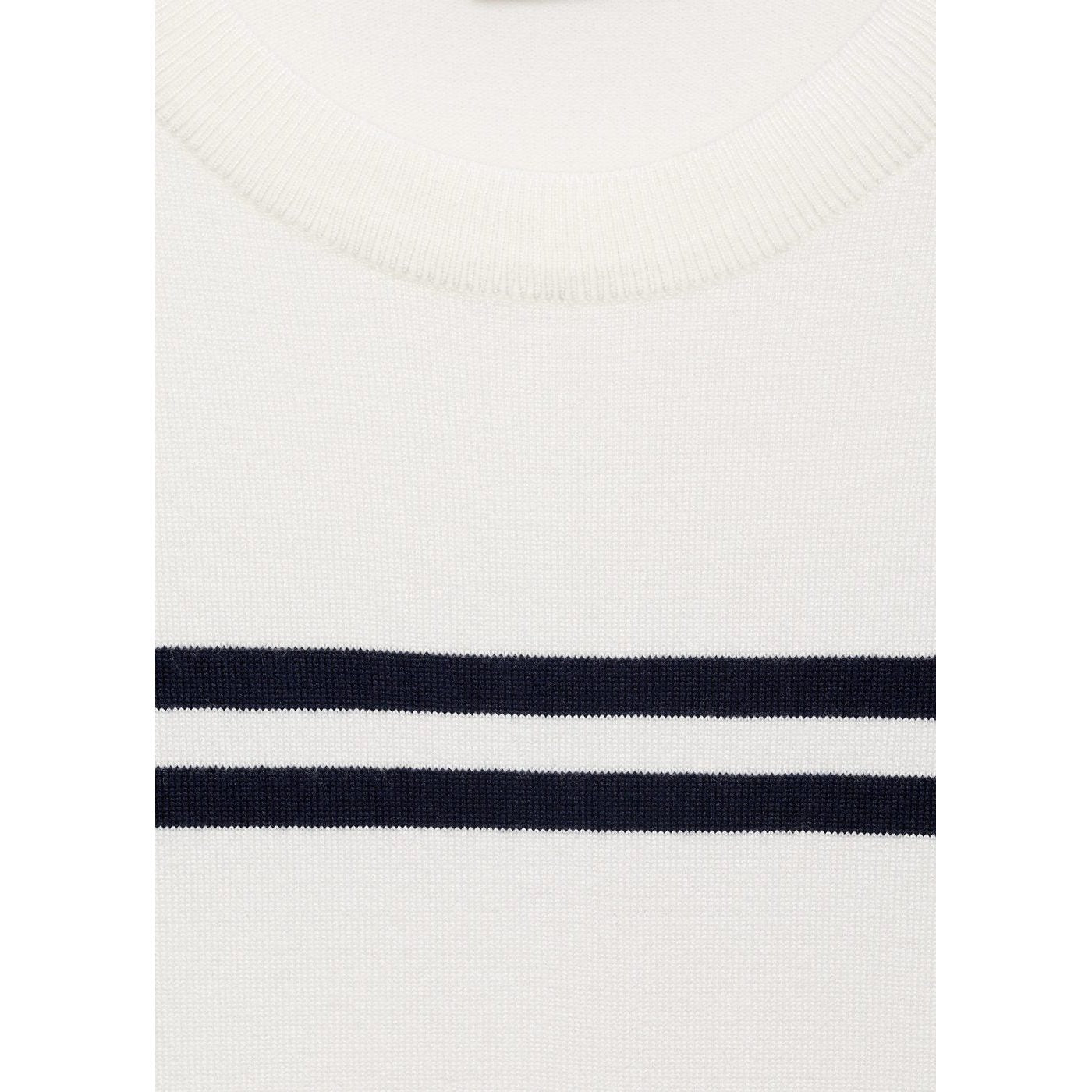 Pull-Over Rayures Manches Courtes