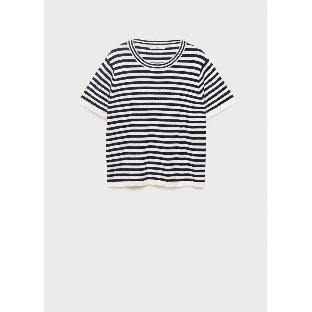 Pull-Over Rayures Manches Courtes