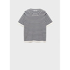 Pull-Over Rayures Manches Courtes
