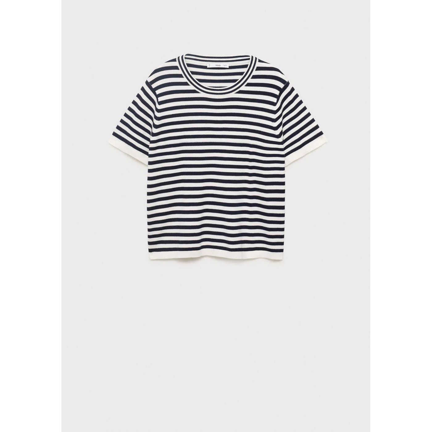 Pull-Over Rayures Manches Courtes