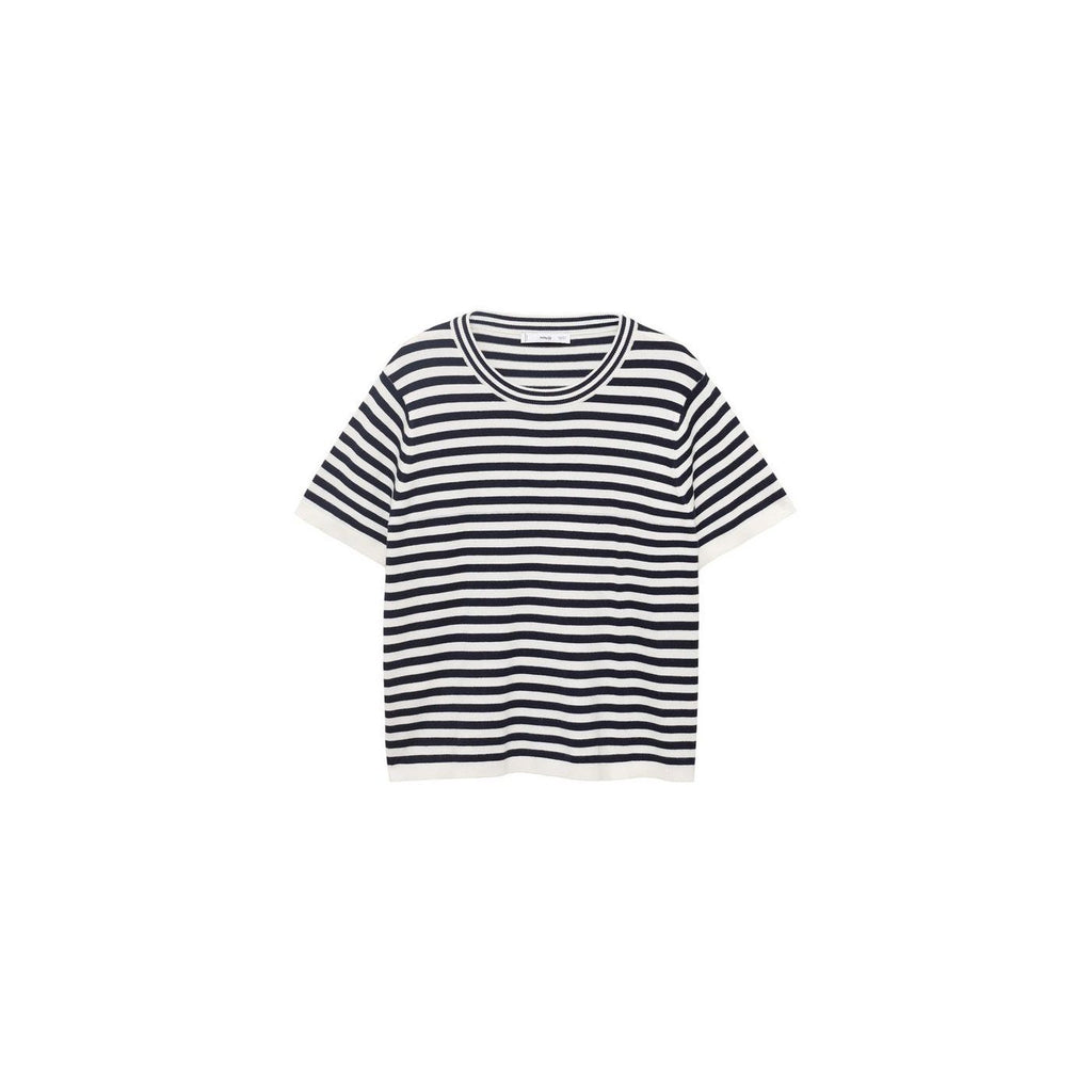 Pull-Over Rayures Manches Courtes