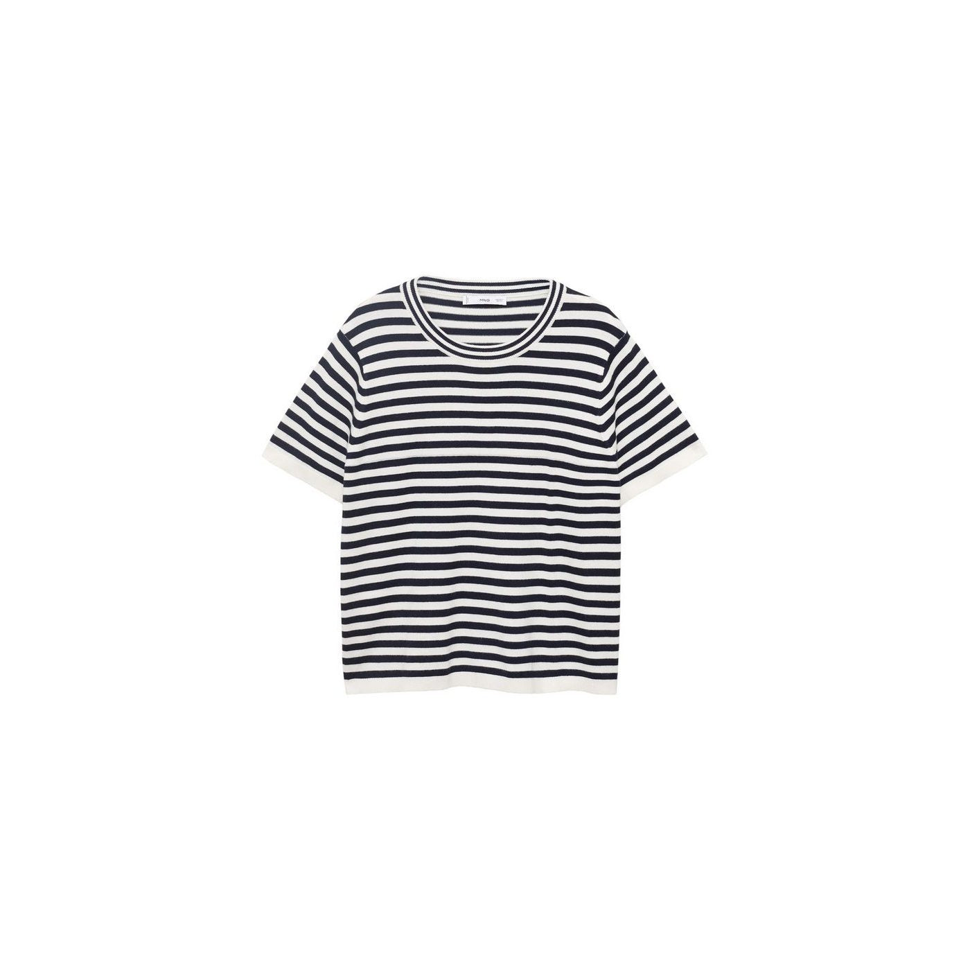 Pull-Over Rayures Manches Courtes