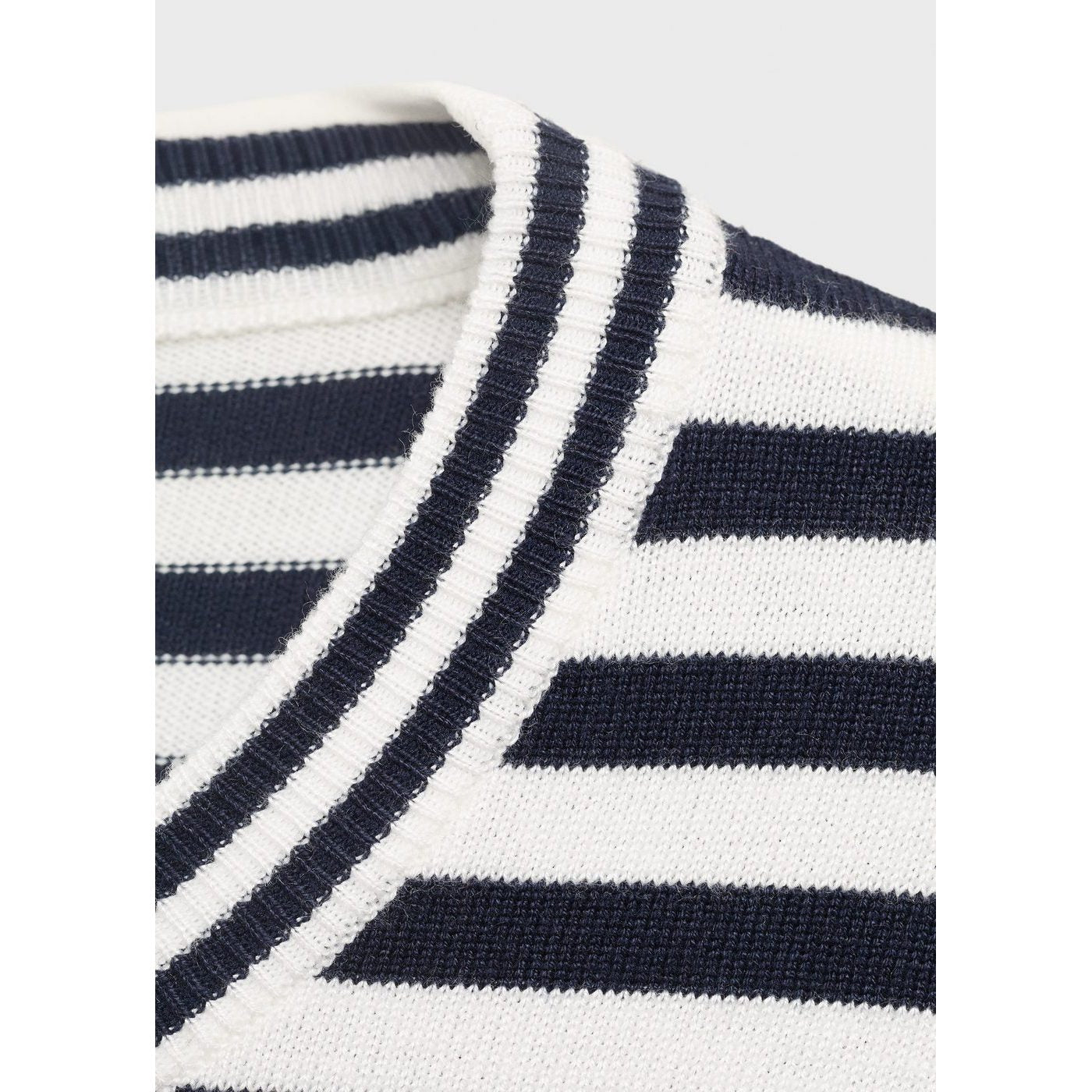 Pull-Over Rayures Manches Courtes