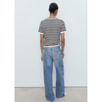Pull-Over Rayures Manches Courtes
