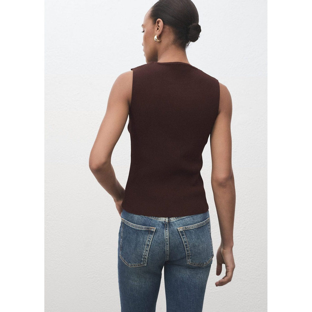 Gilet Maille Fentes