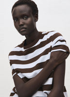 T-Shirt Manches Courtes Rayures