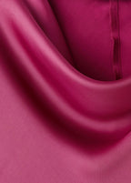 Robe Satinée Manches Cloche