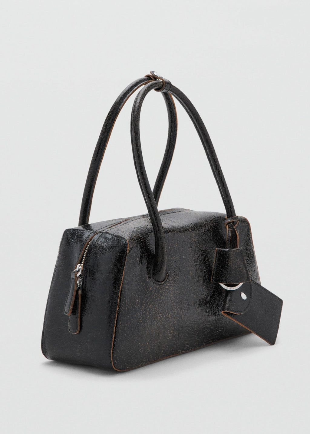 Sac Porté Épaule En Cuir Breloques