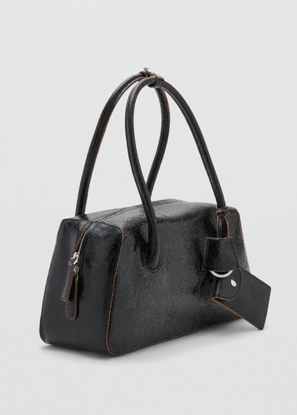 Sac Porté Épaule En Cuir Breloques