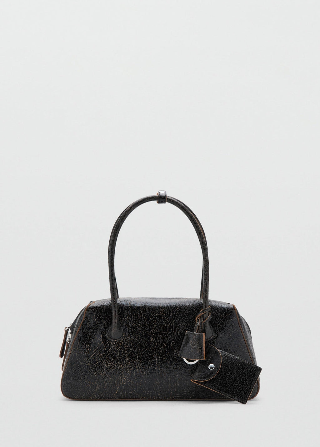 Sac Porté Épaule En Cuir Breloques