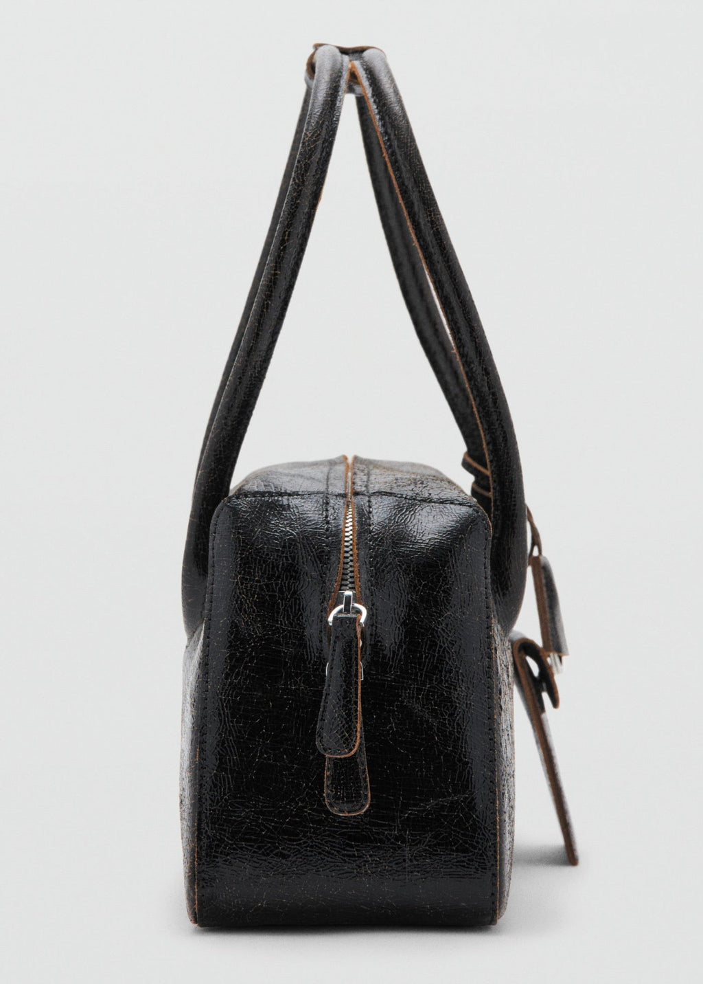 Sac Porté Épaule En Cuir Breloques