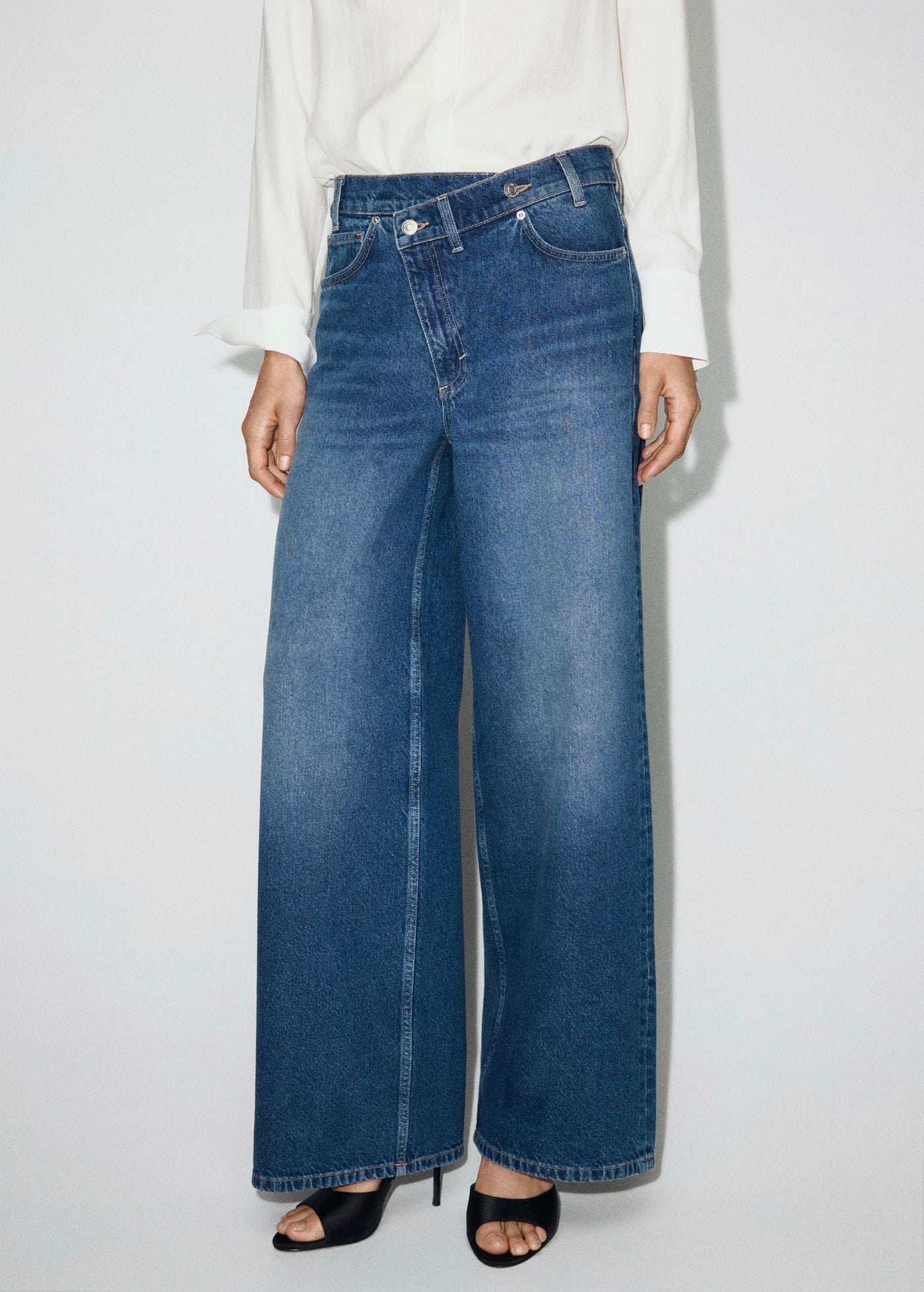 Jean Large Taille Croisée Normale