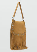 Sac En Daim Avec Franges Et Détails Cloutés