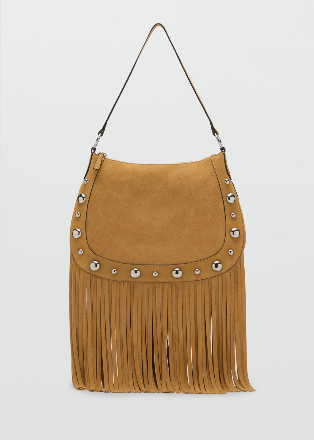 Sac En Daim Avec Franges Et Détails Cloutés