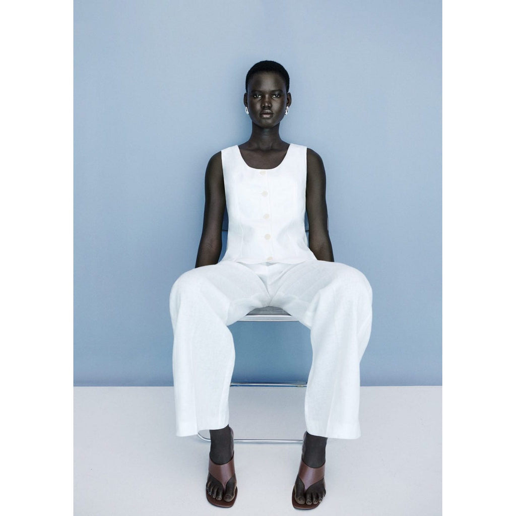 Combinaison En Lin Style Tailleur