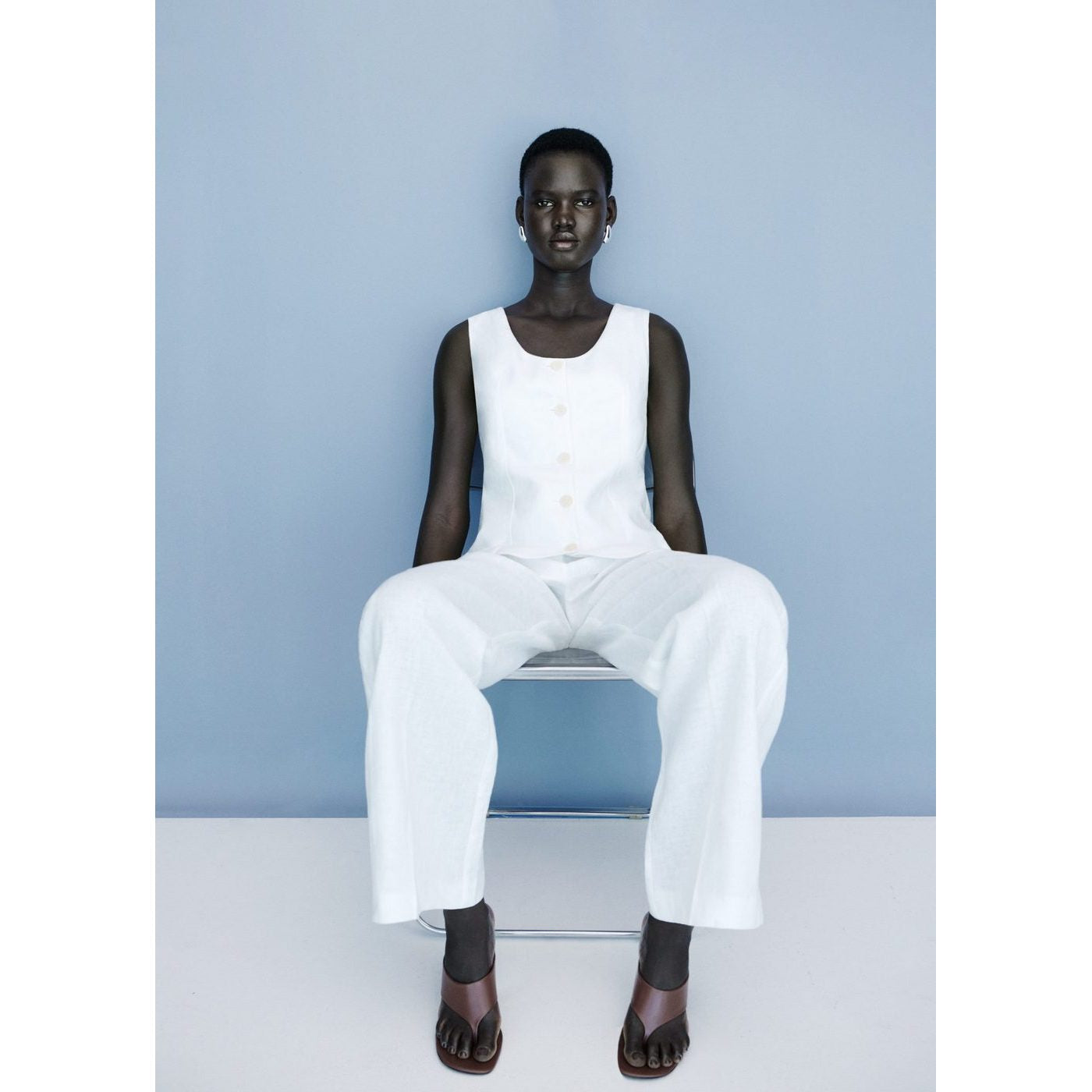 Combinaison En Lin Style Tailleur