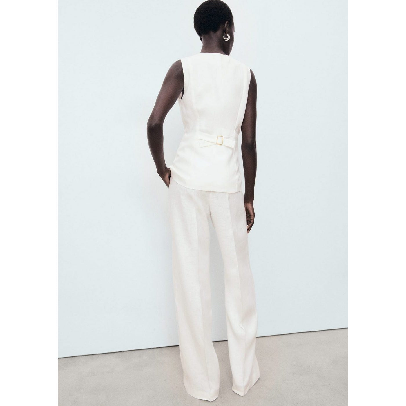 Combinaison En Lin Style Tailleur