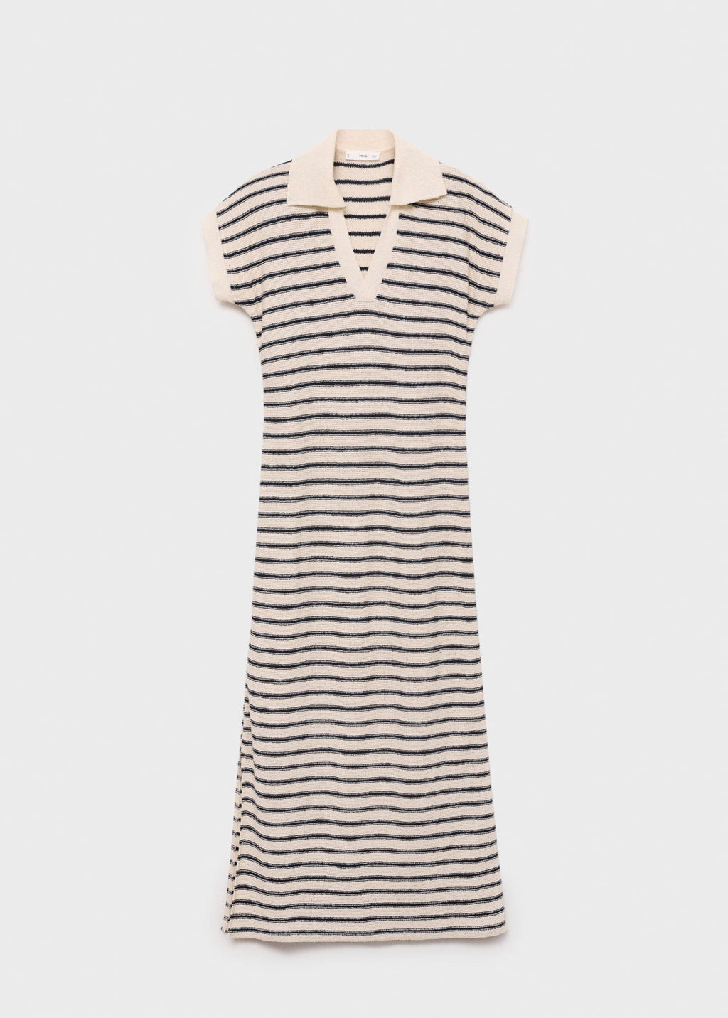 Robe Longue Maille Rayures