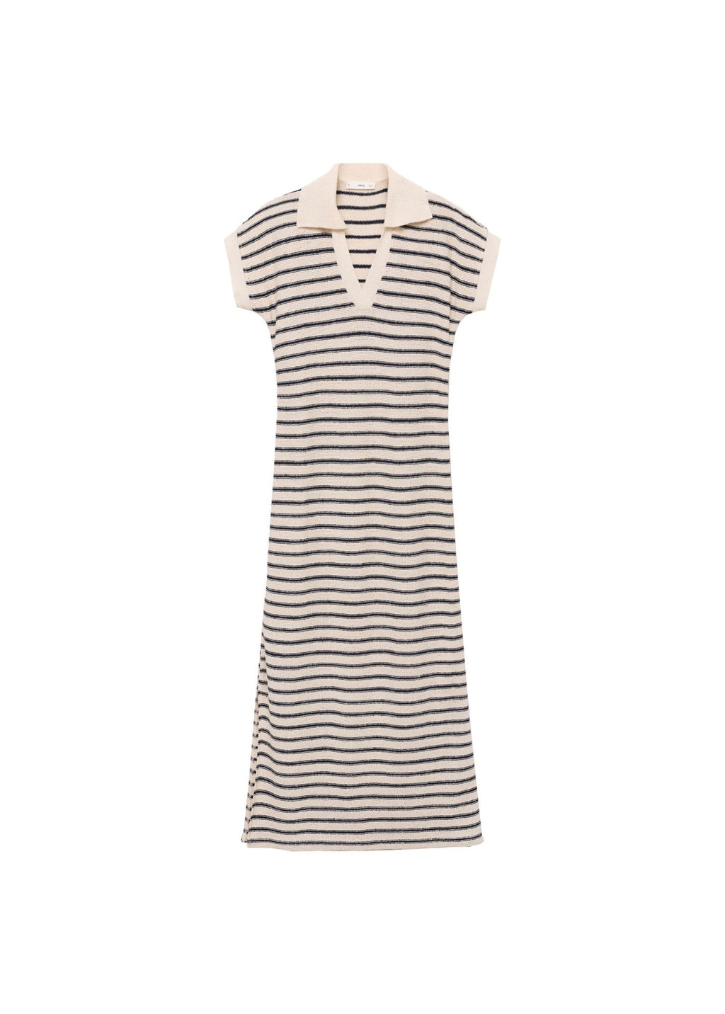 Robe Longue Maille Rayures