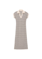 Robe Longue Maille Rayures
