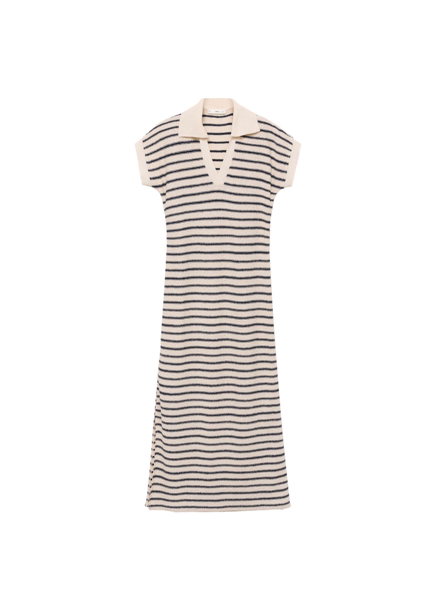 Robe Longue Maille Rayures