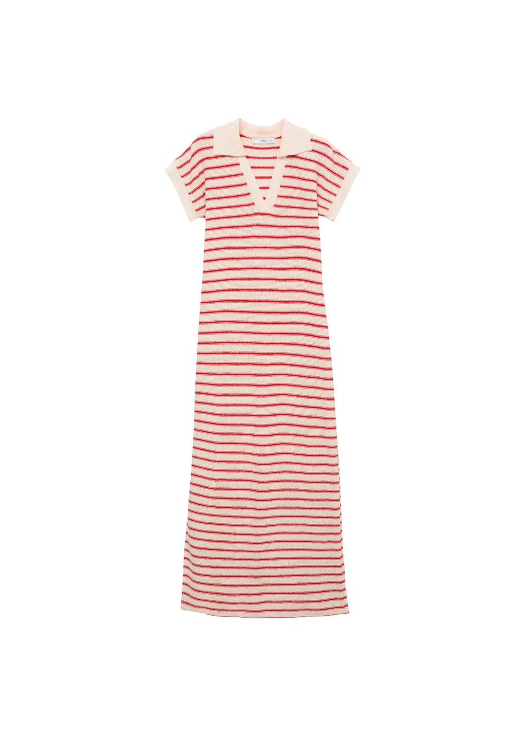 Robe Longue Maille Rayures