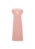 Robe Longue Maille Rayures