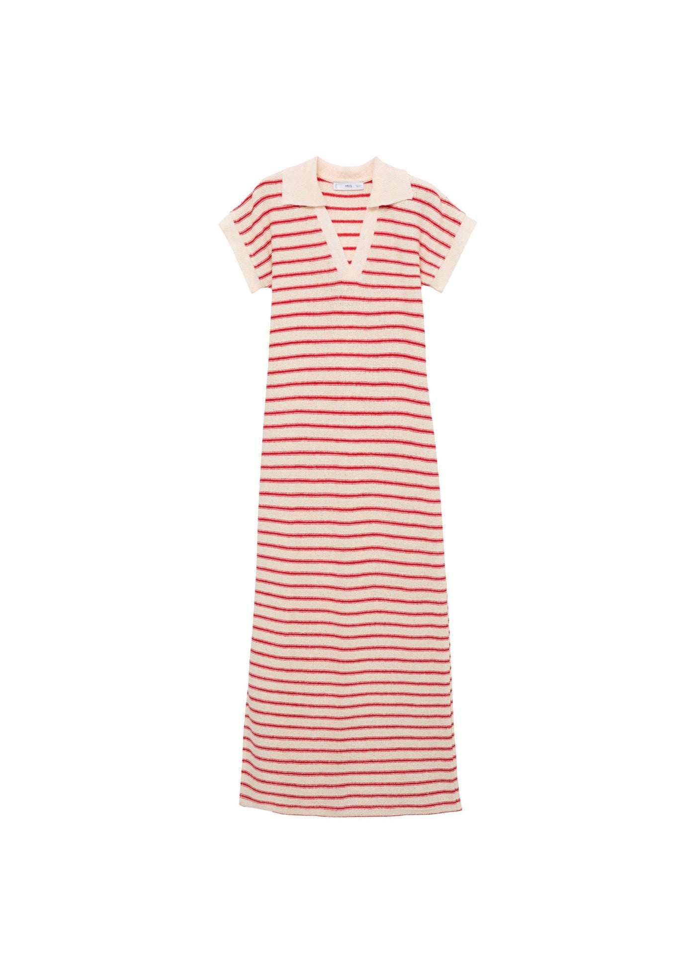 Robe Longue Maille Rayures