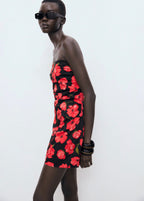 Robe Bustier Fleurs