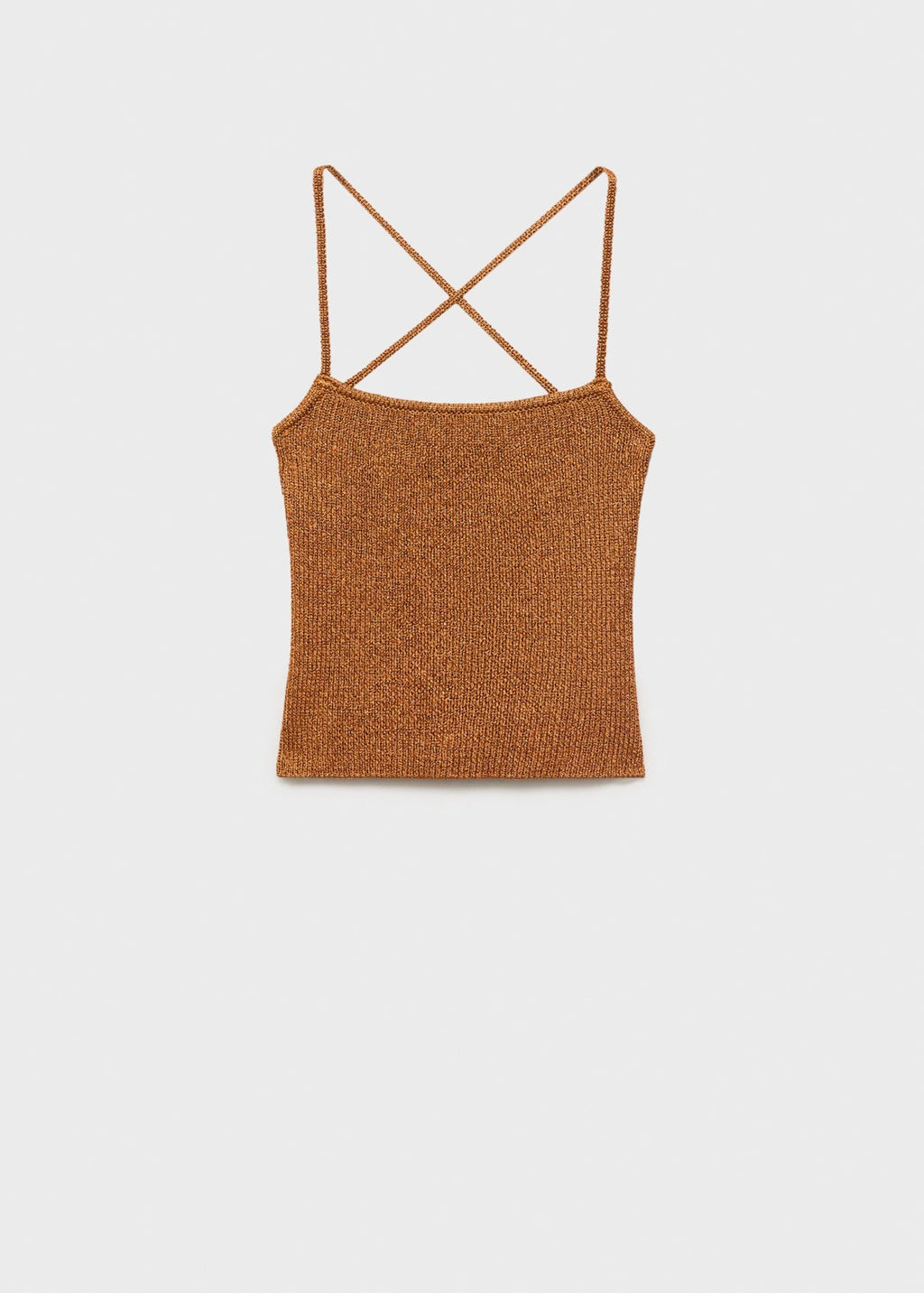 Top Maille Lurex Dos Croisé