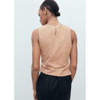 Top En Coton Asymétrique À Rayures