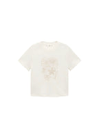 T-Shirt Coton Broderie À Fleurs