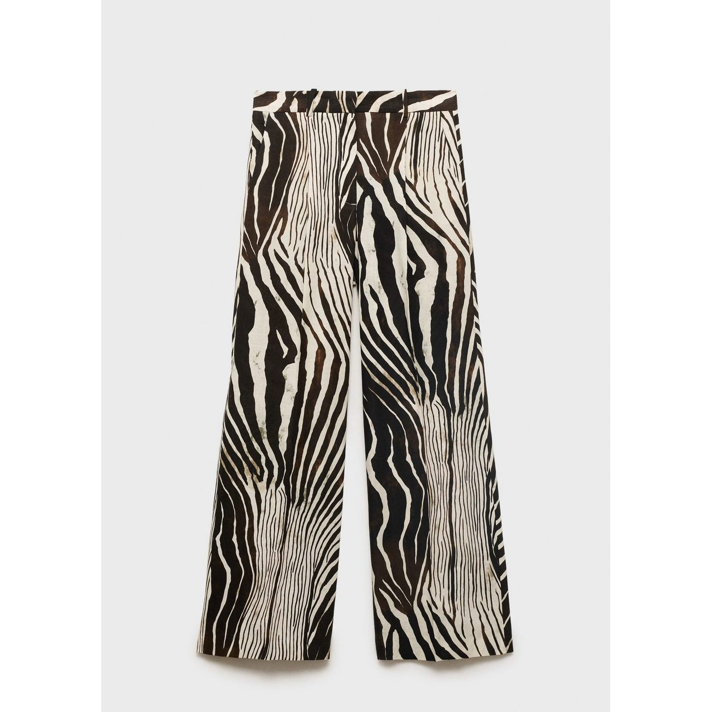 Pantalon Lin Imprimé Zèbre